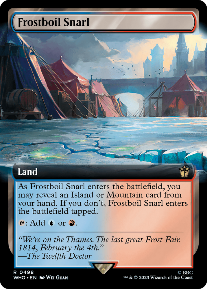 Frostboil Snarl (Extended Art) [Doctor Who] Magic: The Gathering
