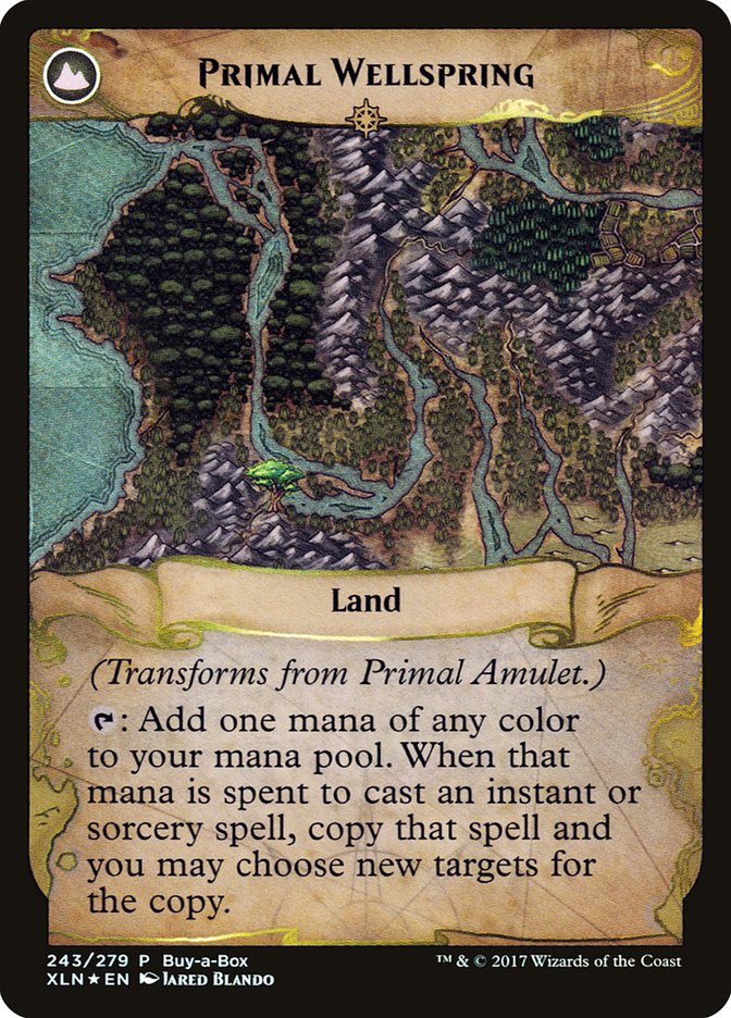 Primal Amulet // Primal Wellspring (Buy-A-Box) [Ixalan Treasure Chest] Magic: The Gathering