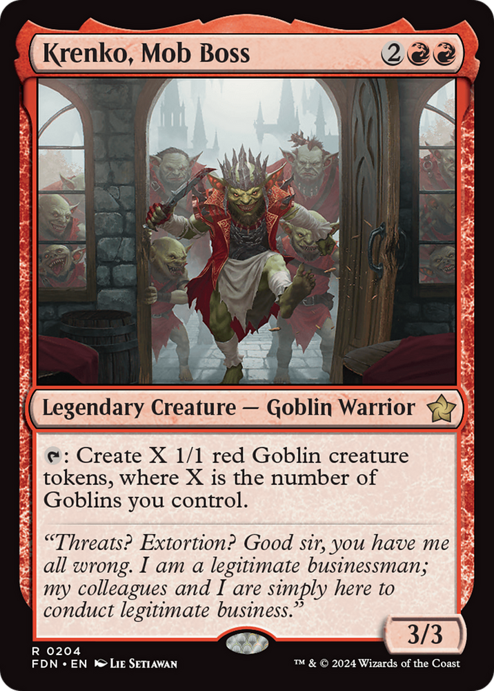 Krenko, Mob Boss [Foundations] Magic: The Gathering