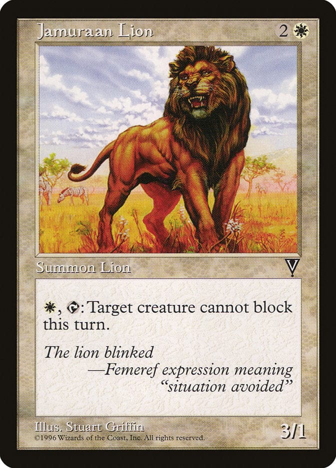 Jamuraan Lion [Visions] Magic: The Gathering