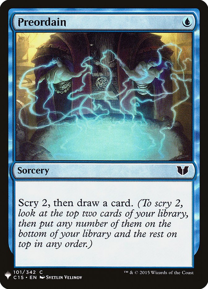 Preordain [Mystery Booster] Magic: The Gathering