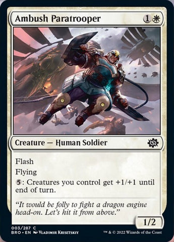 Ambush Paratrooper [The Brothers' War] Magic: The Gathering