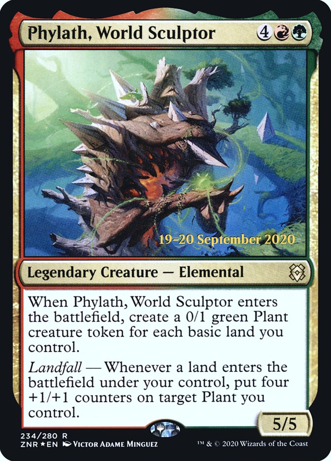 Phylath, World Sculptor [Zendikar Rising Prerelease Promos] Magic: The Gathering