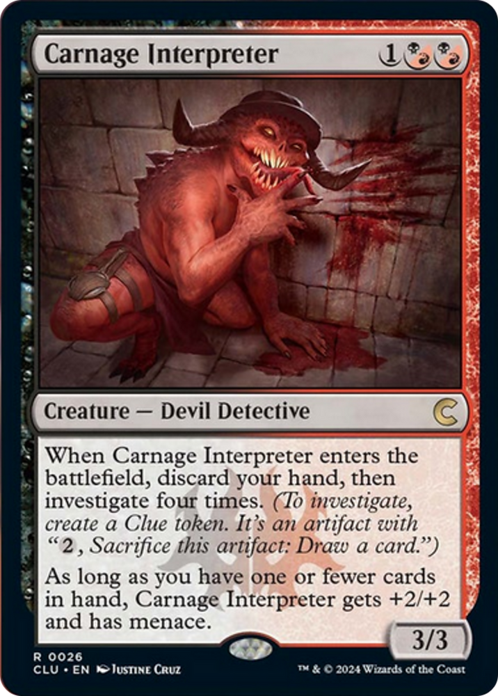 Carnage Interpreter [Ravnica: Clue Edition] Magic: The Gathering