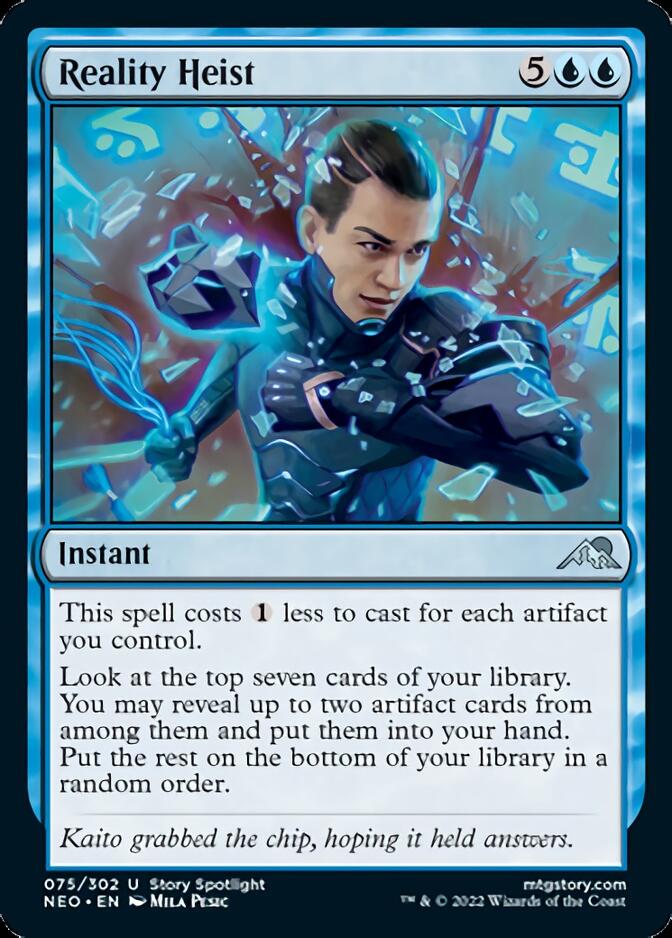Reality Heist [Kamigawa: Neon Dynasty] Magic: The Gathering