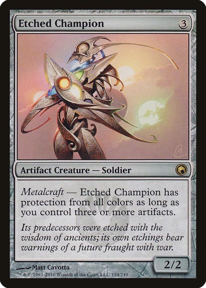 Etched Champion [Scars of Mirrodin] Magic: The Gathering