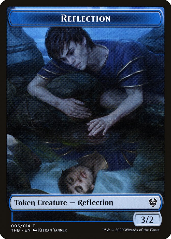 Human Soldier // Reflection Double-Sided Token [Theros Beyond Death Tokens] Magic: The Gathering