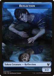 Human Soldier // Reflection Double-Sided Token [Theros Beyond Death Tokens] Magic: The Gathering