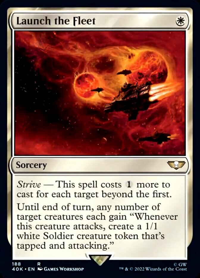 Launch the Fleet (Surge Foil) [Warhammer 40,000] Magic: The Gathering