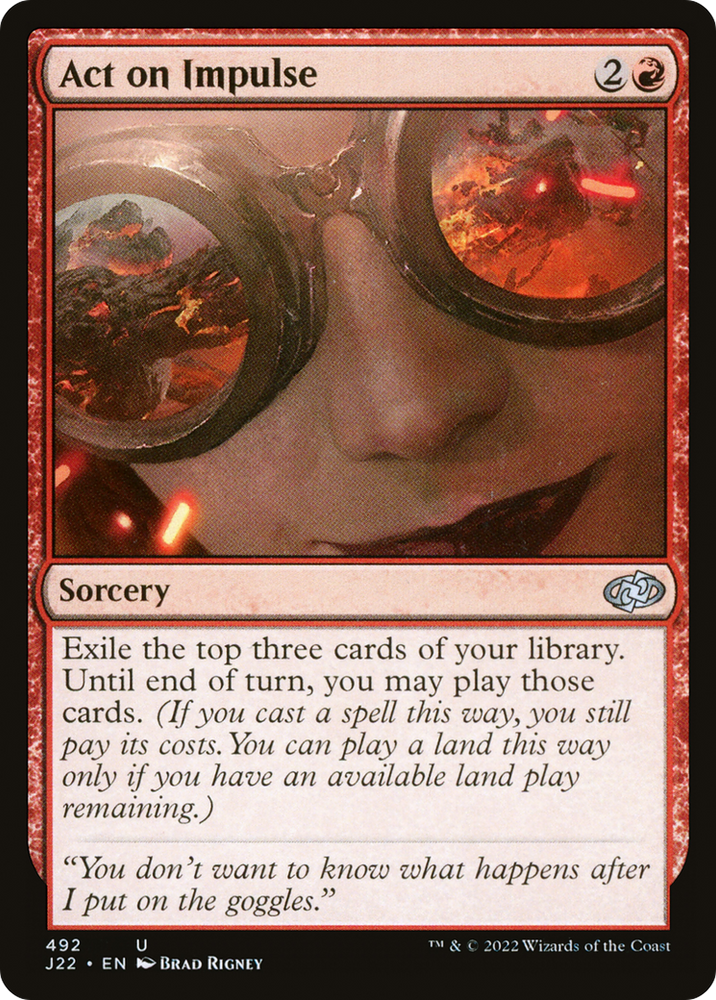 Act on Impulse [Jumpstart 2022] Magic: The Gathering