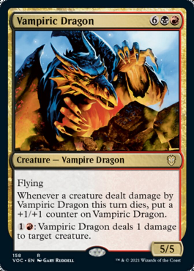 Vampiric Dragon [Innistrad: Crimson Vow Commander] Magic: The Gathering