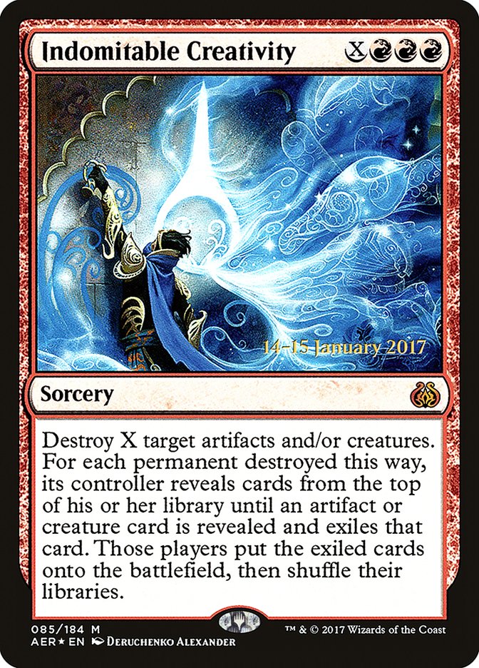 Indomitable Creativity [Aether Revolt Prerelease Promos] Magic: The Gathering