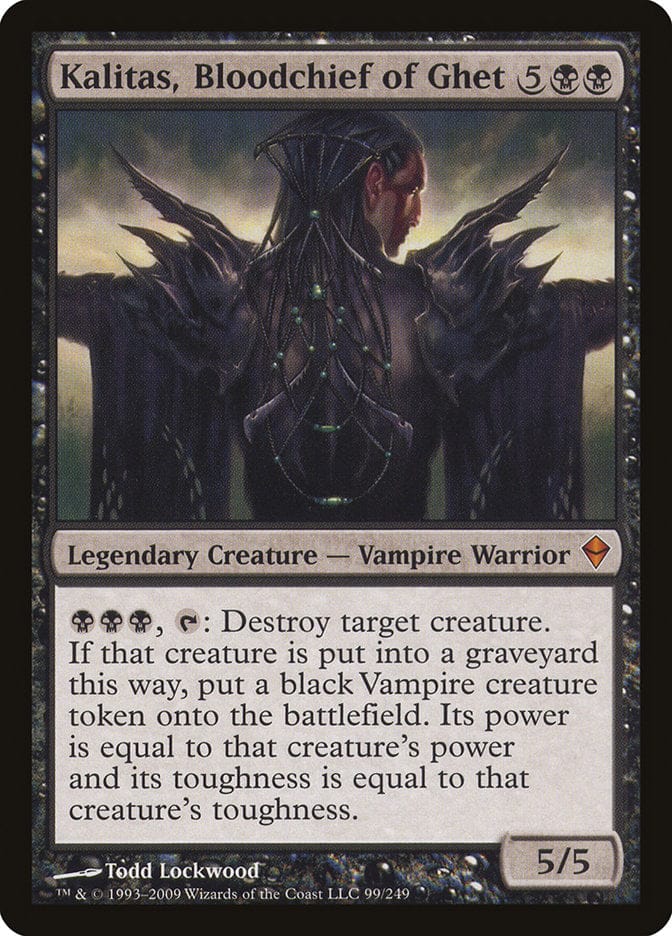 Kalitas, Bloodchief of Ghet [Zendikar] Magic: The Gathering