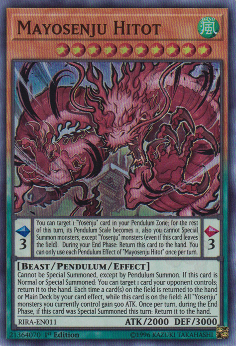 Mayosenju Hitot [RIRA-EN011] Super Rare - Yugioh Cards For Your TCG Needs!