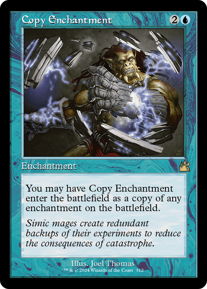 Copy Enchantment (Retro Frame) [Ravnica Remastered] Magic: The Gathering