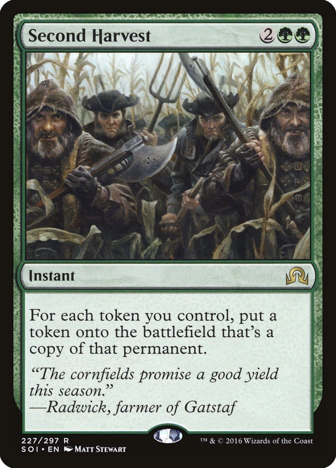 Second Harvest [Shadows over Innistrad] Magic: The Gathering
