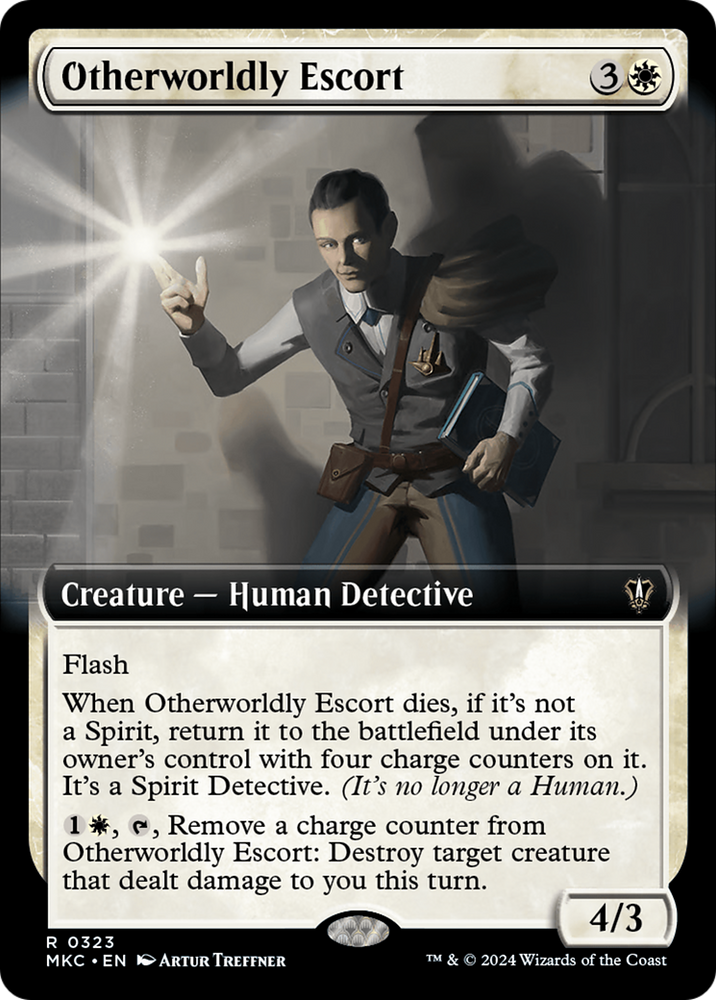 Otherworldly Escort (Extended Art) [Murders at Karlov Manor Commander] Magic: The Gathering