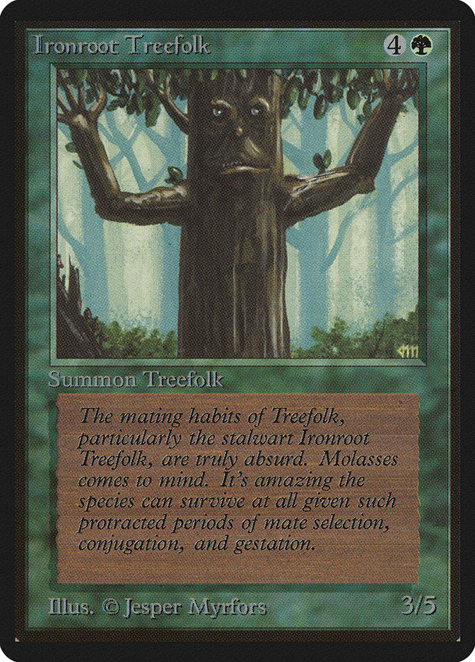Ironroot Treefolk [Beta Edition] Magic: The Gathering