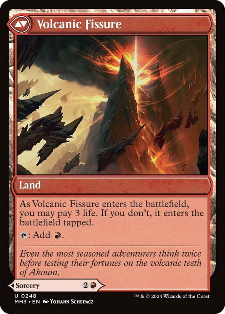 Sundering Eruption // Volcanic Fissure [Modern Horizons 3] Magic: The Gathering
