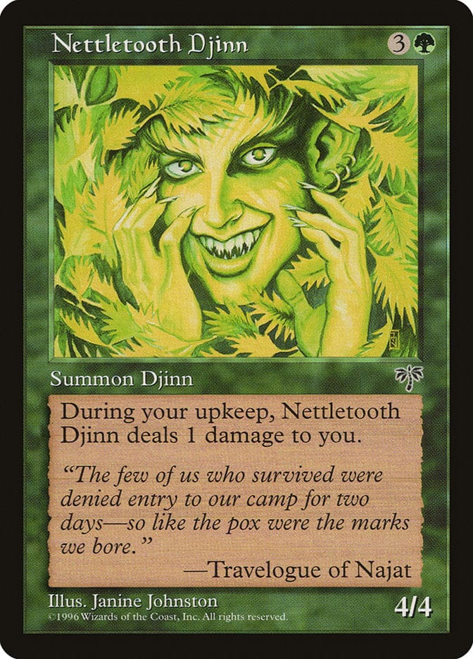 Nettletooth Djinn [Mirage] Magic: The Gathering