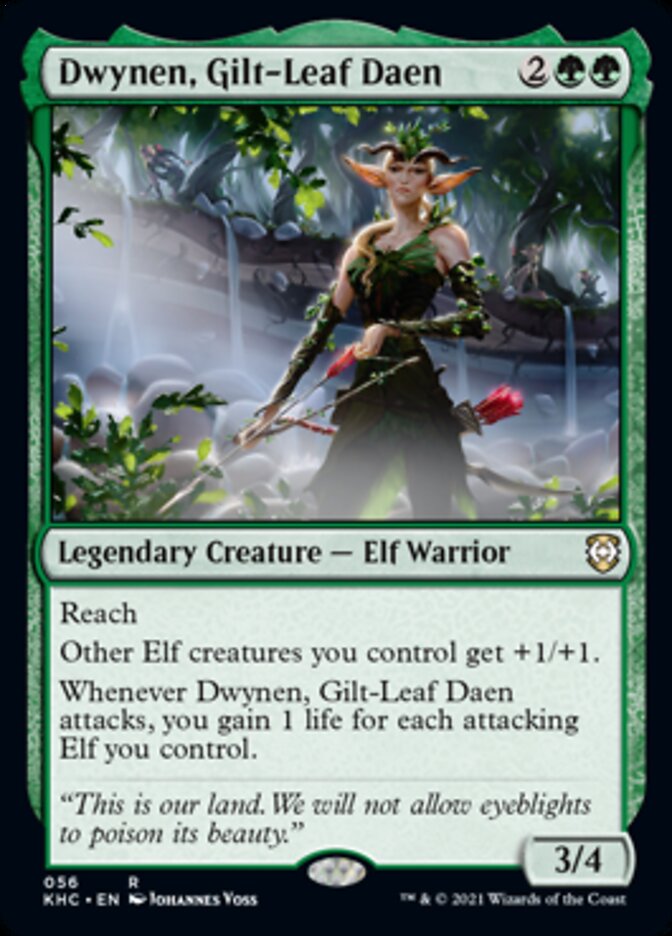 Dwynen, Gilt-Leaf Daen [Kaldheim Commander] Magic: The Gathering