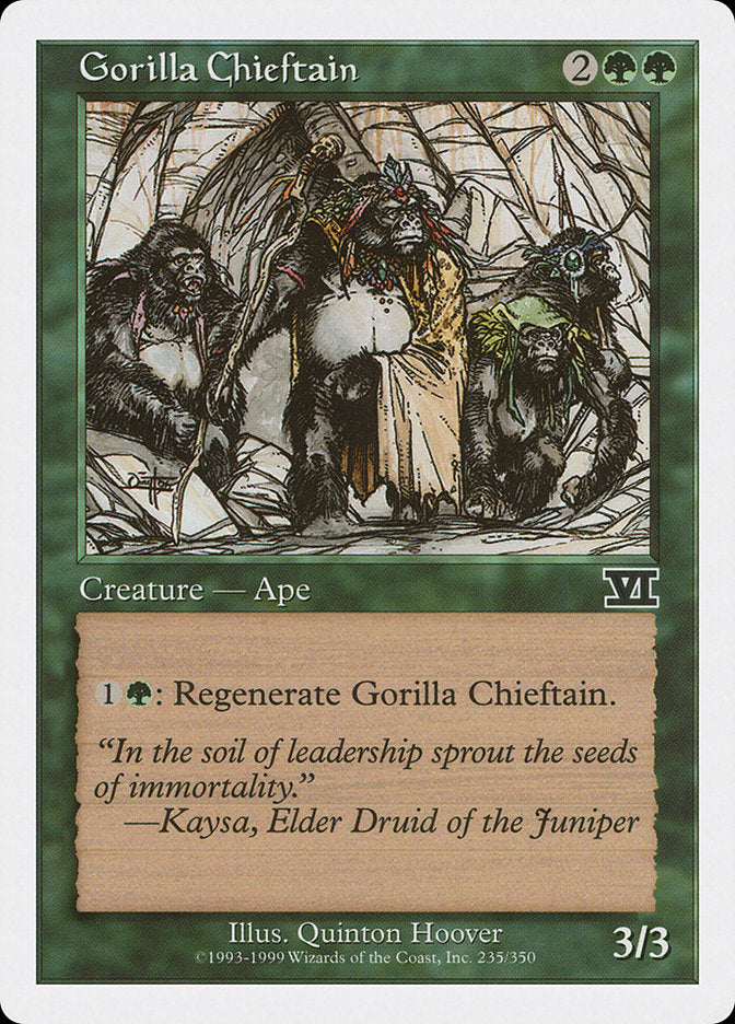 Gorilla Chieftain [Classic Sixth Edition] Magic: The Gathering