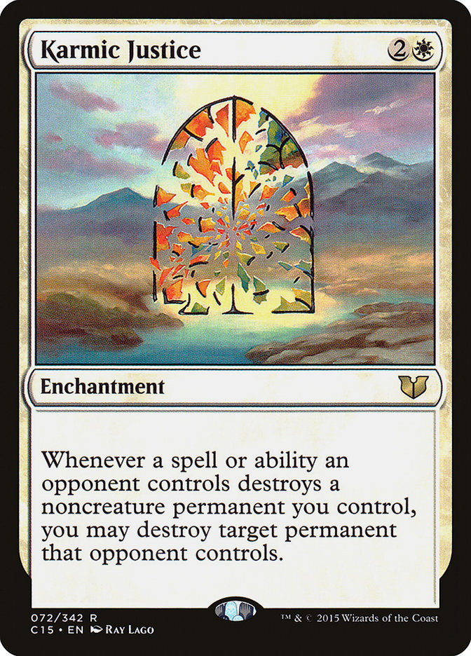 Karmic Justice [Commander 2015] Magic: The Gathering