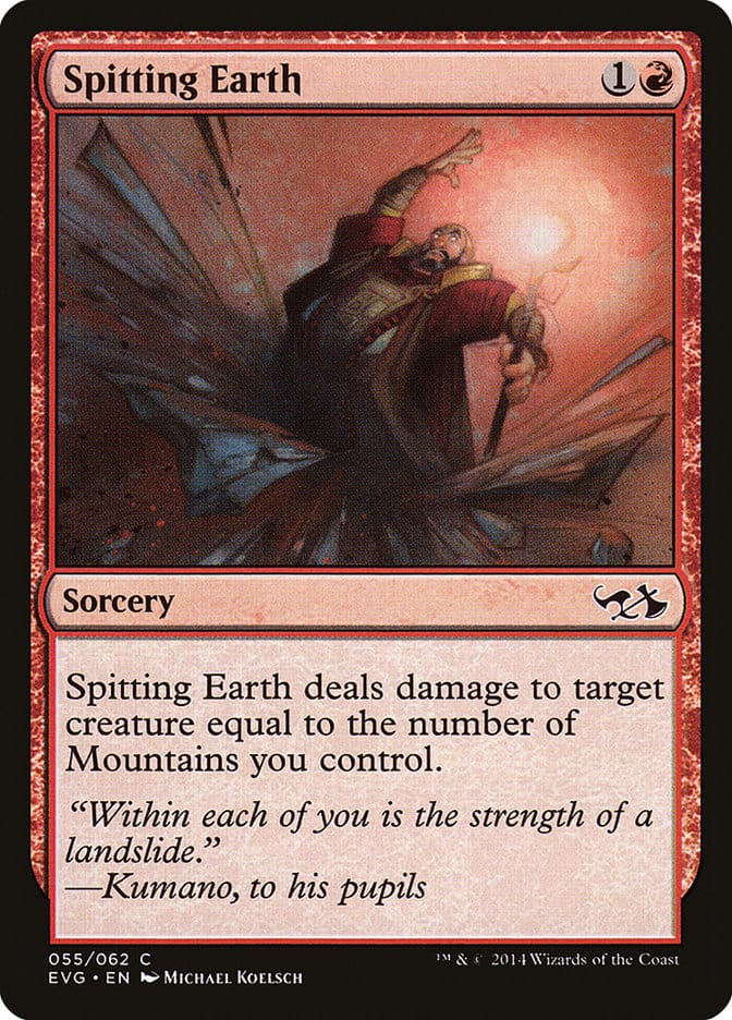 Spitting Earth (Elves vs. Goblins) [Duel Decks Anthology] Magic: The Gathering