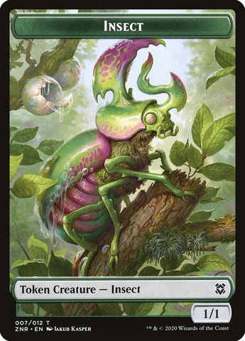 Cat Beast // Insect Double-Sided Token [Zendikar Rising Tokens] Magic: The Gathering