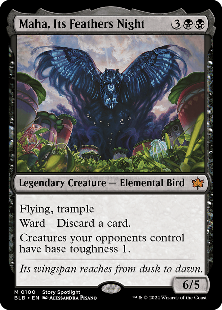 Maha, Its Feathers Night [Bloomburrow] Magic: The Gathering