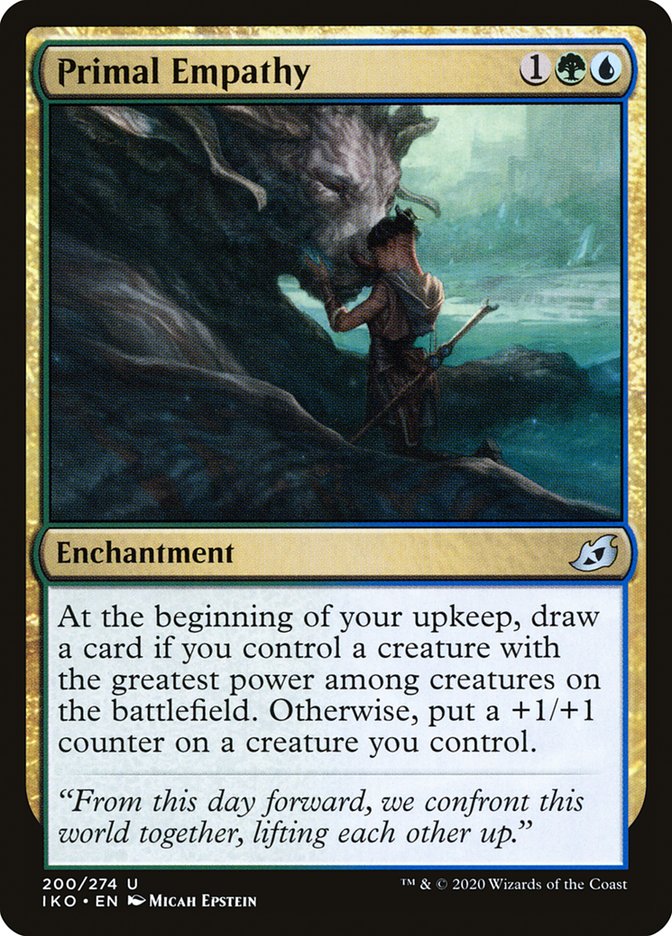 Primal Empathy [Ikoria: Lair of Behemoths] Magic: The Gathering