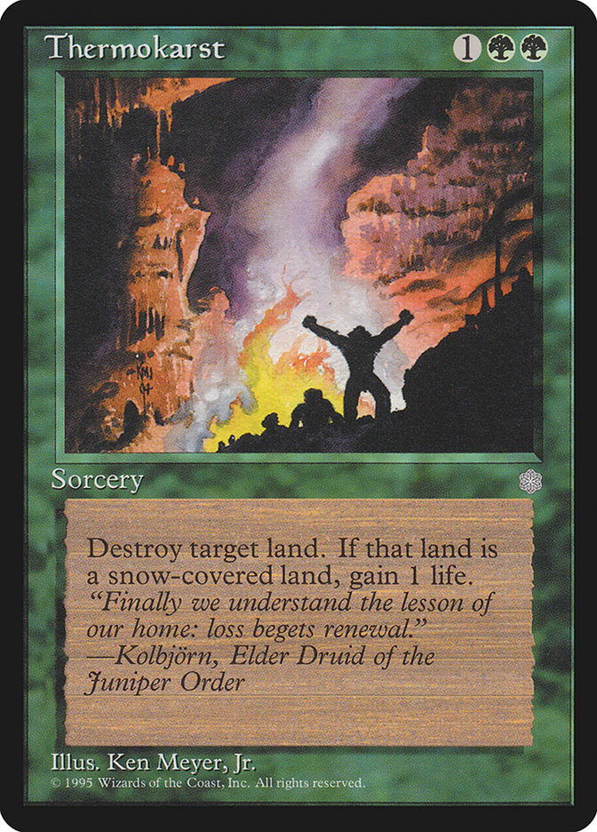 Thermokarst [Ice Age] Magic: The Gathering