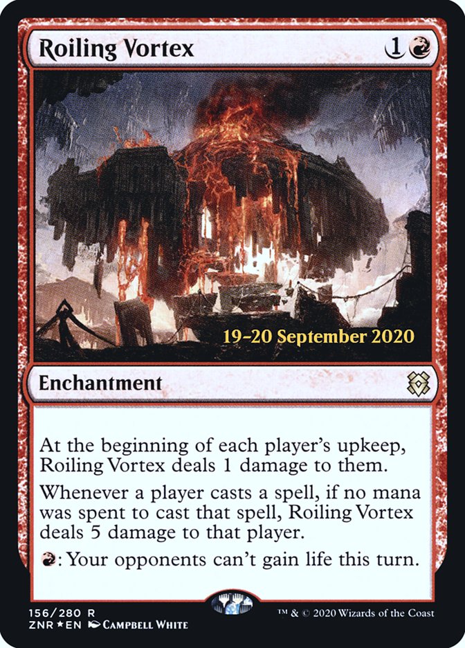 Roiling Vortex [Zendikar Rising Prerelease Promos] Magic: The Gathering