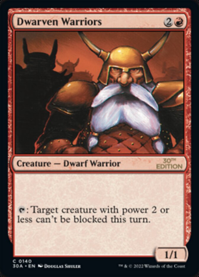 Dwarven Warriors [30th Anniversary Edition] Magic: The Gathering