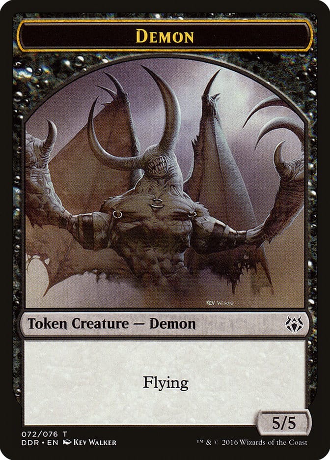 Demon Token [Duel Decks: Nissa vs. Ob Nixilis] Magic: The Gathering