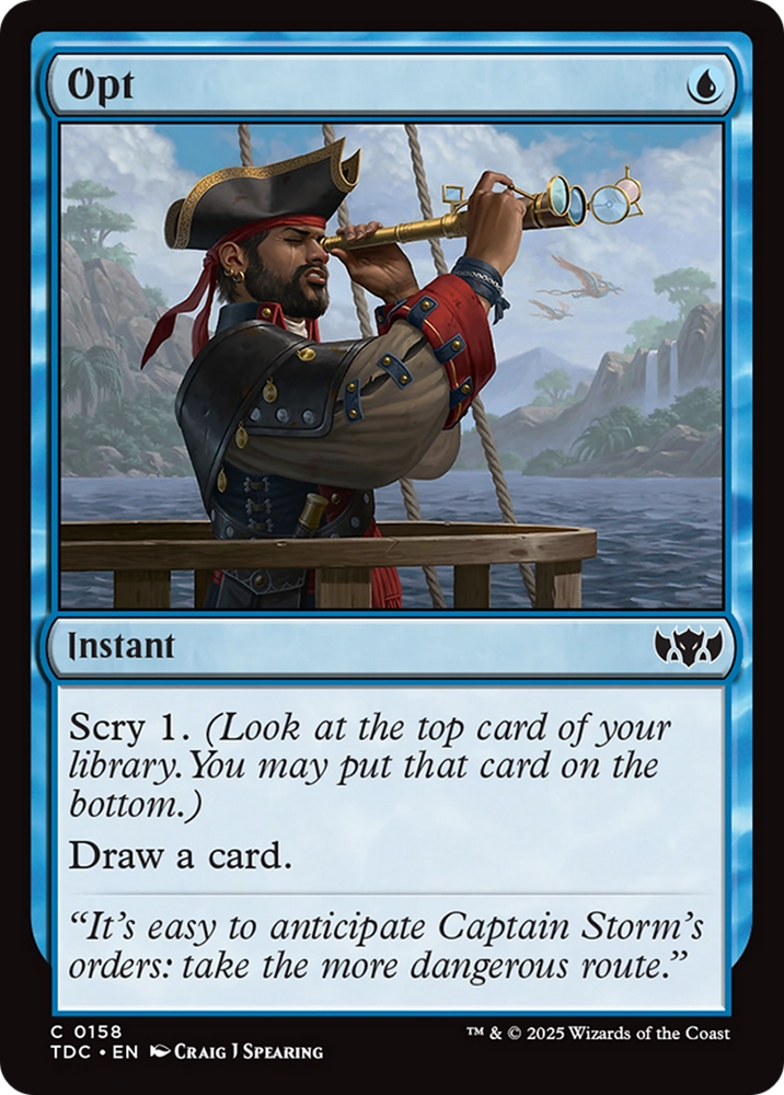 Opt [Tarkir: Dragonstorm Commander] Magic: The Gathering