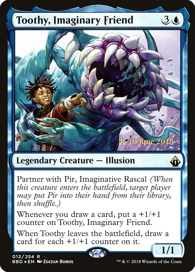 Toothy, Imaginary Friend [Battlebond Prerelease Promos] Magic: The Gathering