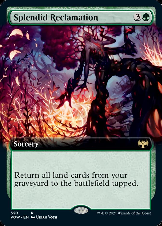 Splendid Reclamation (Extended Art) [Innistrad: Crimson Vow] Magic: The Gathering