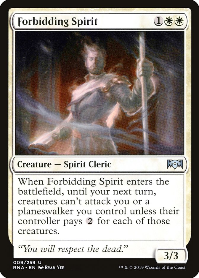 Forbidding Spirit [Ravnica Allegiance] Magic: The Gathering