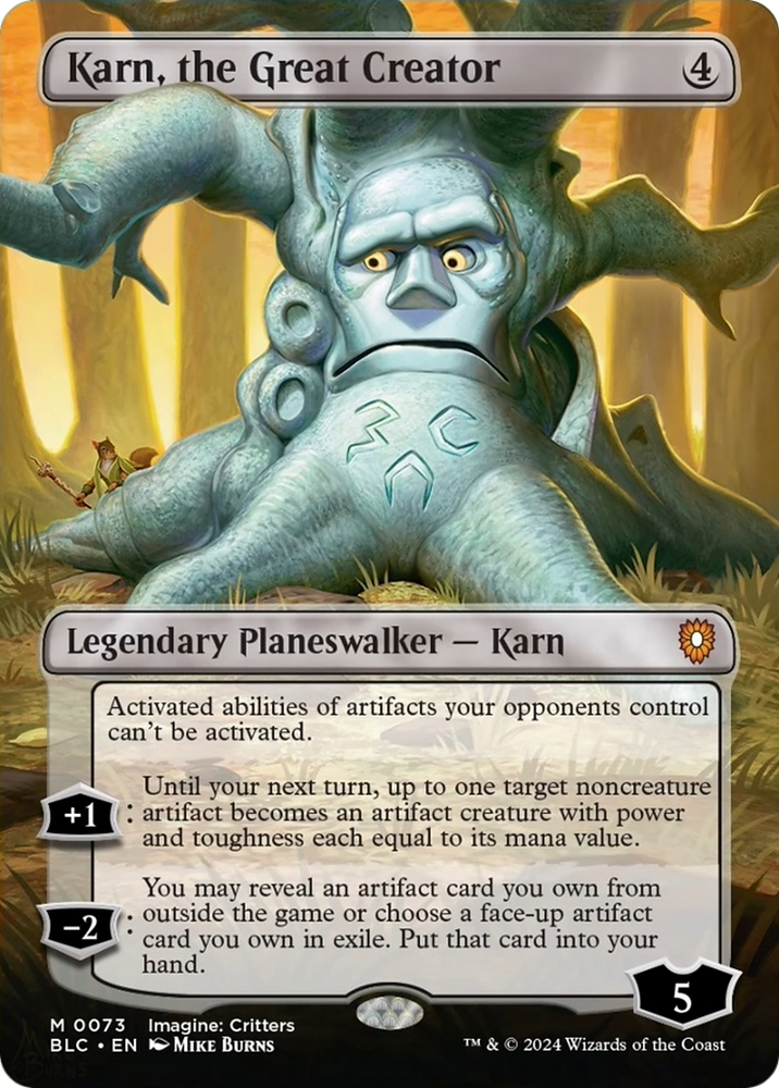 Karn, the Great Creator (Borderless) [Bloomburrow Commander] Magic: The Gathering