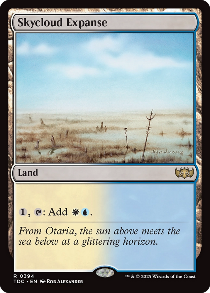 Skycloud Expanse [Tarkir: Dragonstorm Commander] Magic: The Gathering