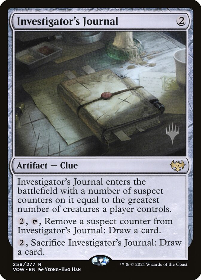 Investigator's Journal (Promo Pack) [Innistrad: Crimson Vow Promos] Magic: The Gathering
