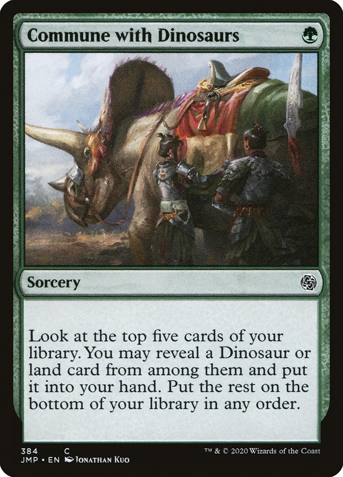 Commune with Dinosaurs [Jumpstart] Magic: The Gathering