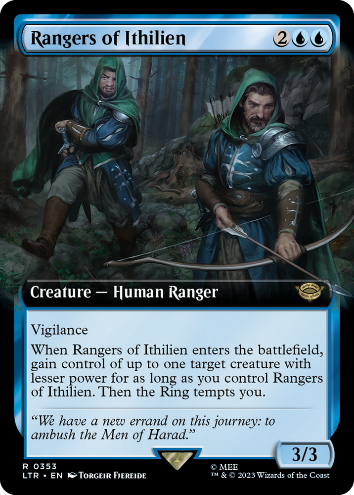 Rangers of Ithilien (Extended Art) [The Lord of the Rings: Tales of Middle-Earth] Magic: The Gathering