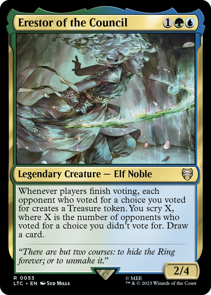 Erestor of the Council [The Lord of the Rings: Tales of Middle-Earth Commander] Magic: The Gathering