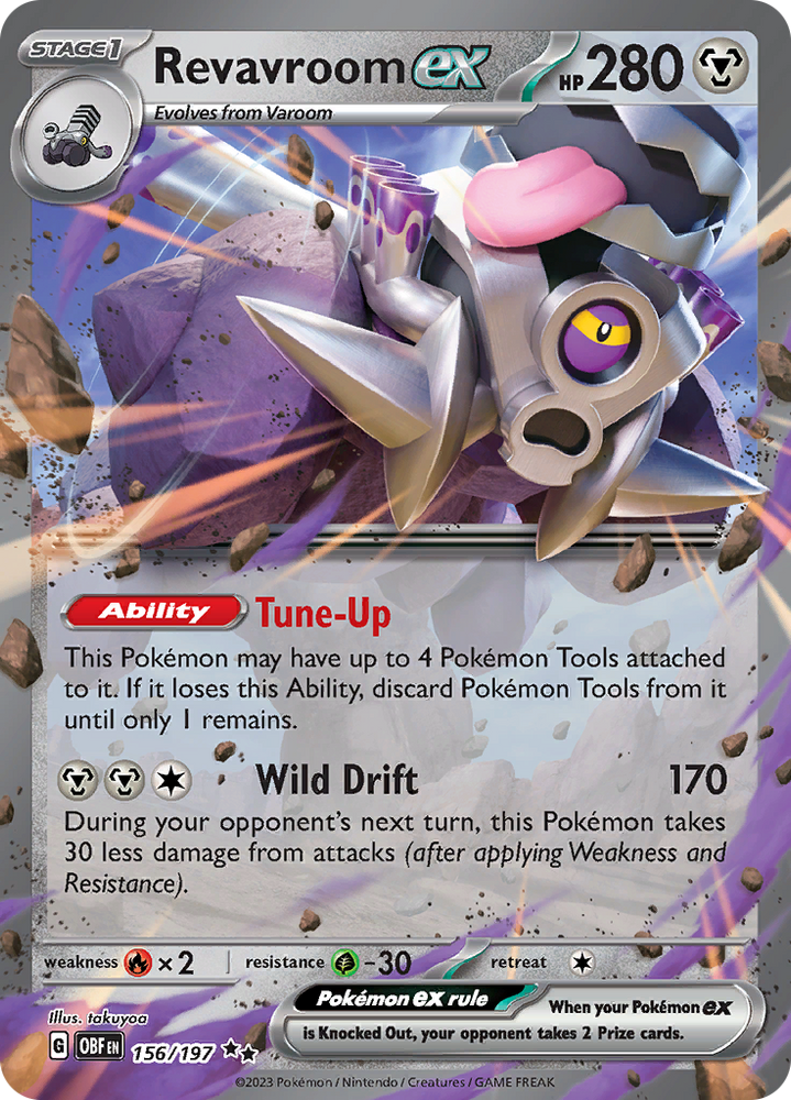 Revavroom ex (156/197) [Scarlet & Violet: Obsidian Flames] Pokémon