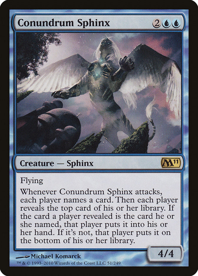 Conundrum Sphinx [Magic 2011] Magic: The Gathering