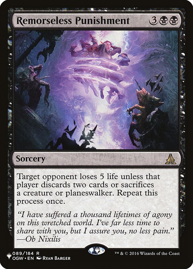 Remorseless Punishment [The List] Magic: The Gathering