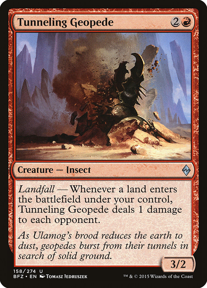 Tunneling Geopede [Battle for Zendikar] Magic: The Gathering