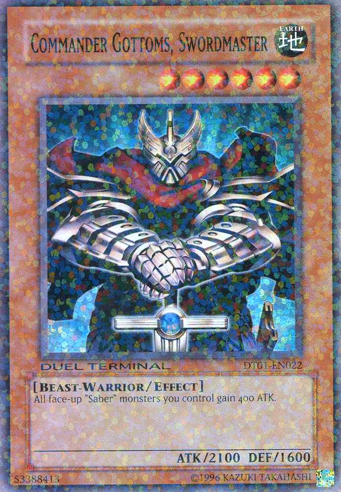 Commander Gottoms, Swordmaster [DT01-EN022] Super Rare Yu-Gi-Oh!